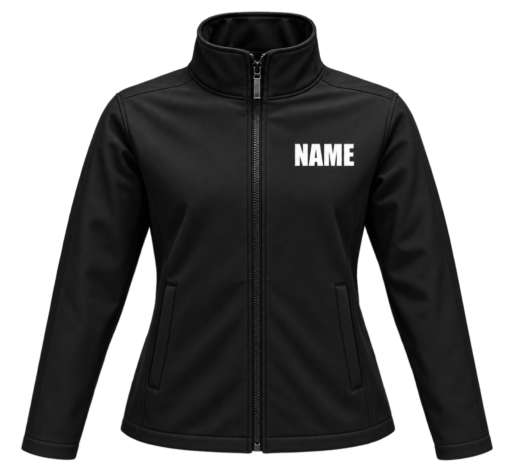 Personalised Rhinestone Logo Soft Shell Jacket — view 1