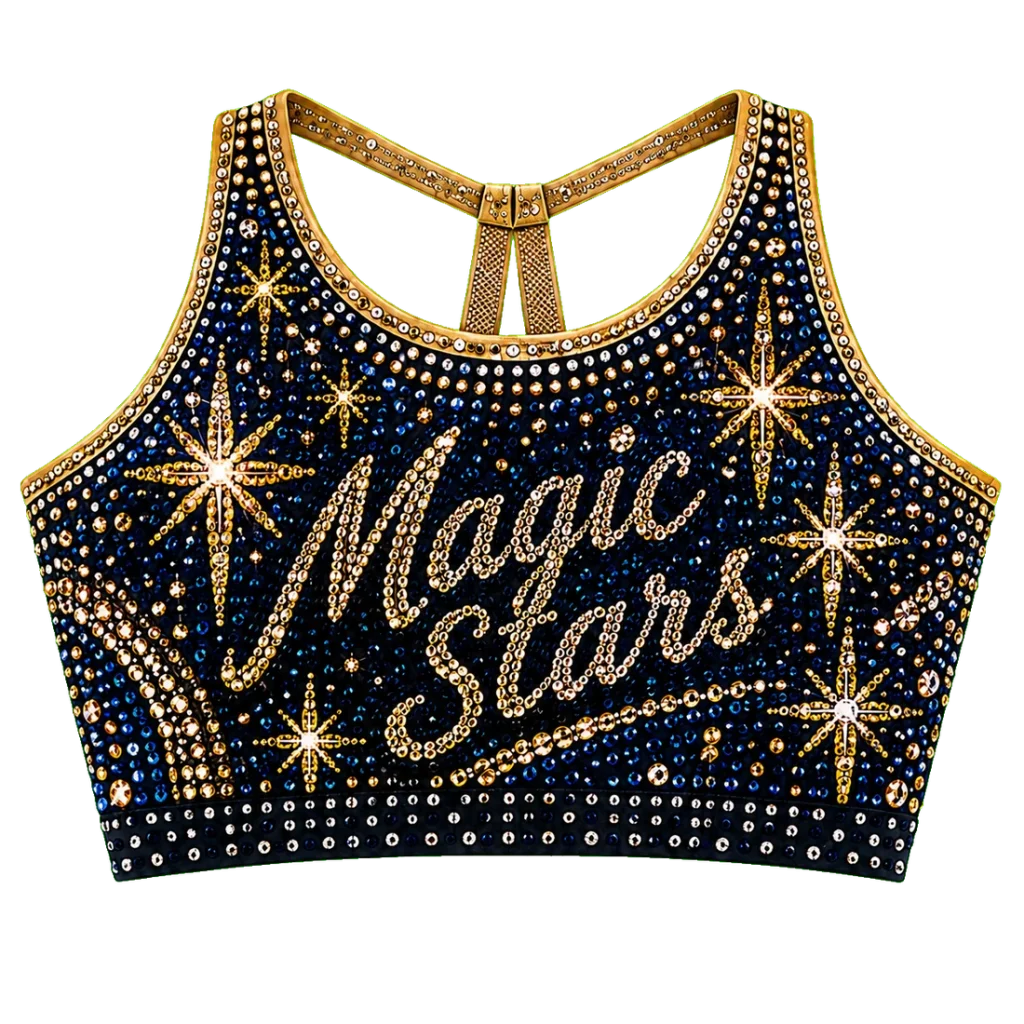 Magic Stars Rhinestone Crop Top — view 1